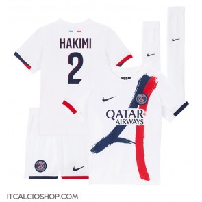 Paris Saint-Germain Achraf Hakimi #2 Seconda Maglia Bambino 2024-25 Manica Corta (+ Pantaloni corti)